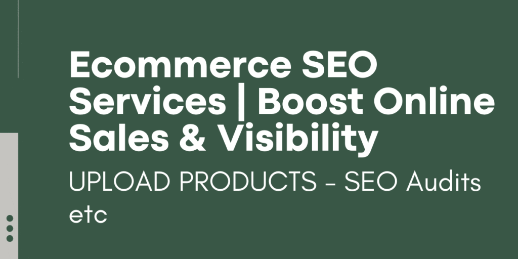 Ecommerce SEO services
