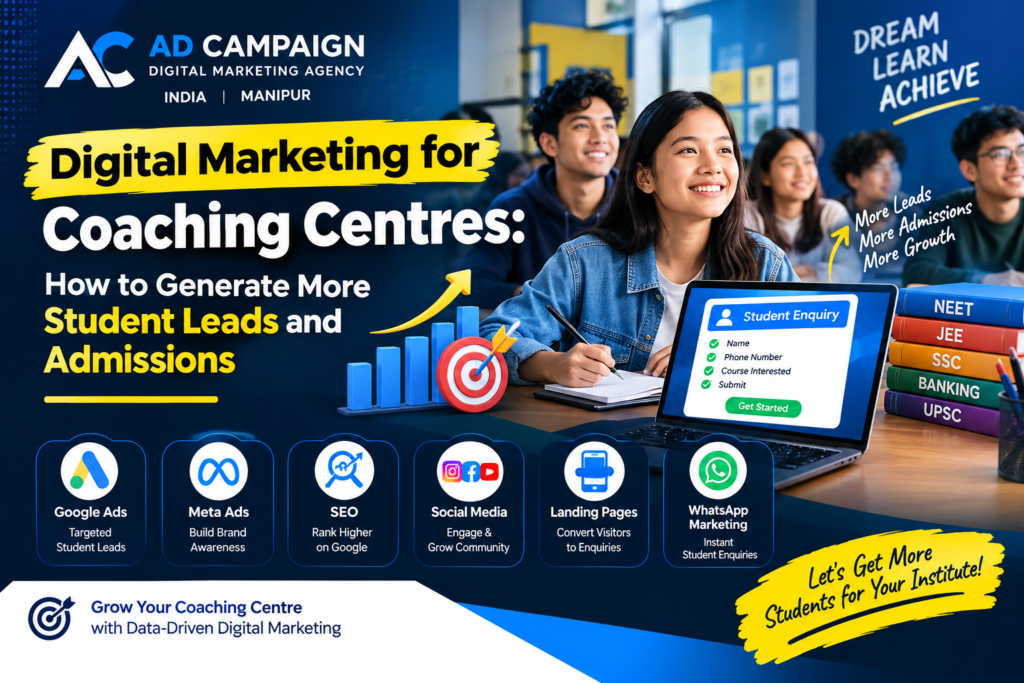 Digital marketing for coaching centres to generate student leads