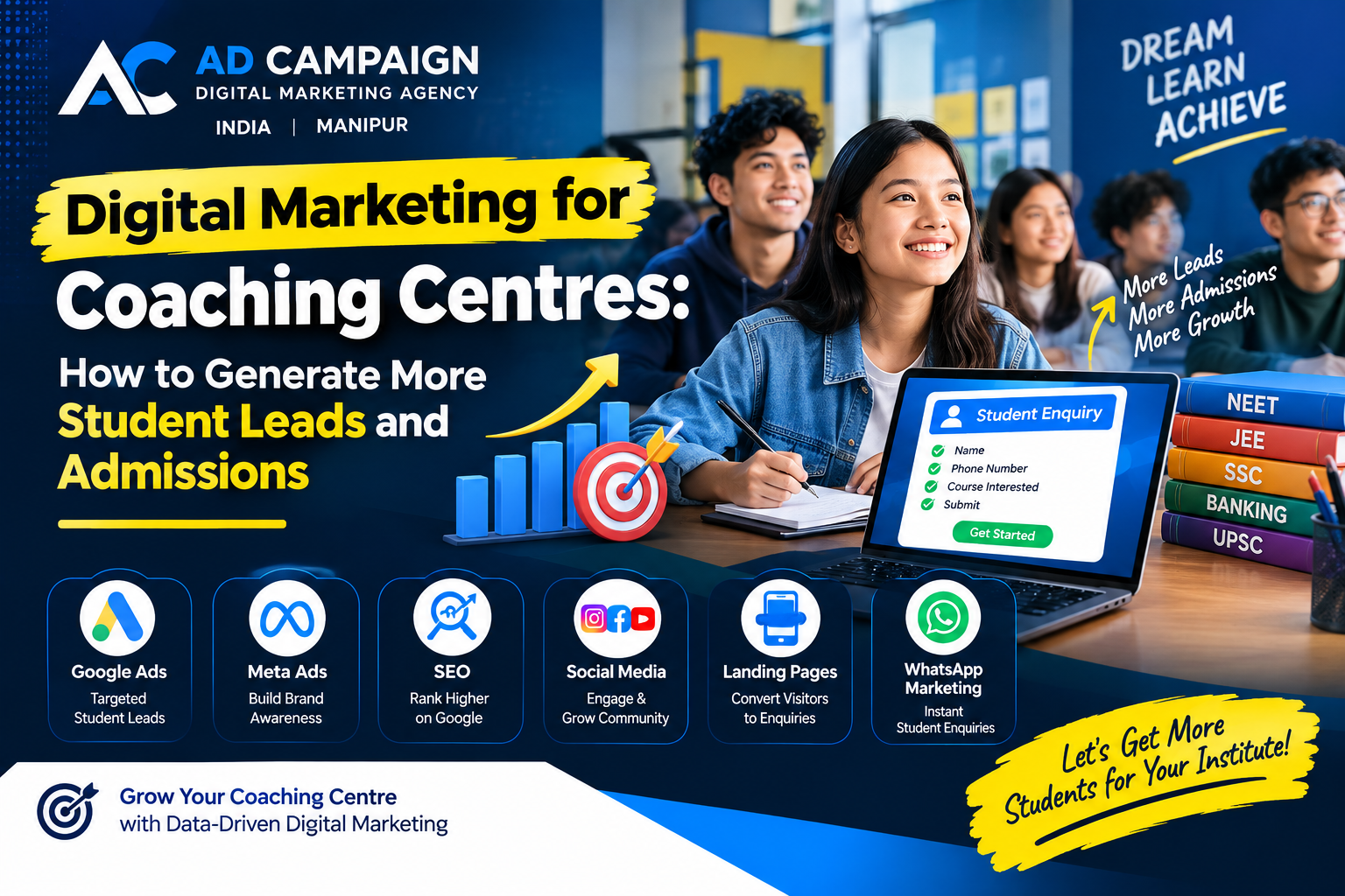 Digital marketing for coaching centres to generate student leads